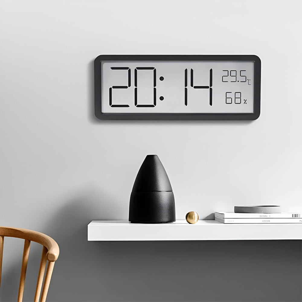 Horloge Murale Led Multifonction — Affichage Clair & Design Moderne