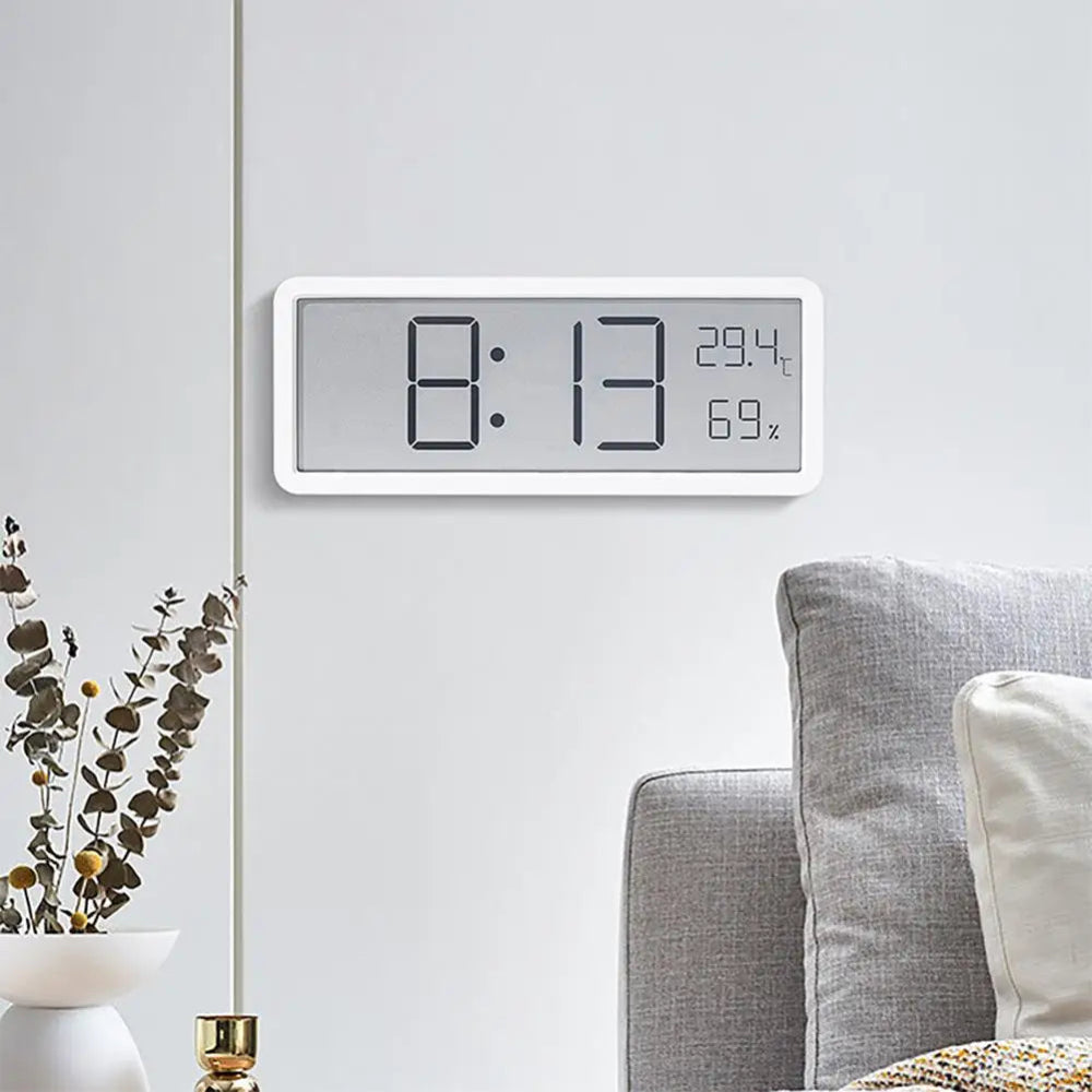 Horloge Murale Numérique LED – Affichage Clair Et Capteurs Intégrés