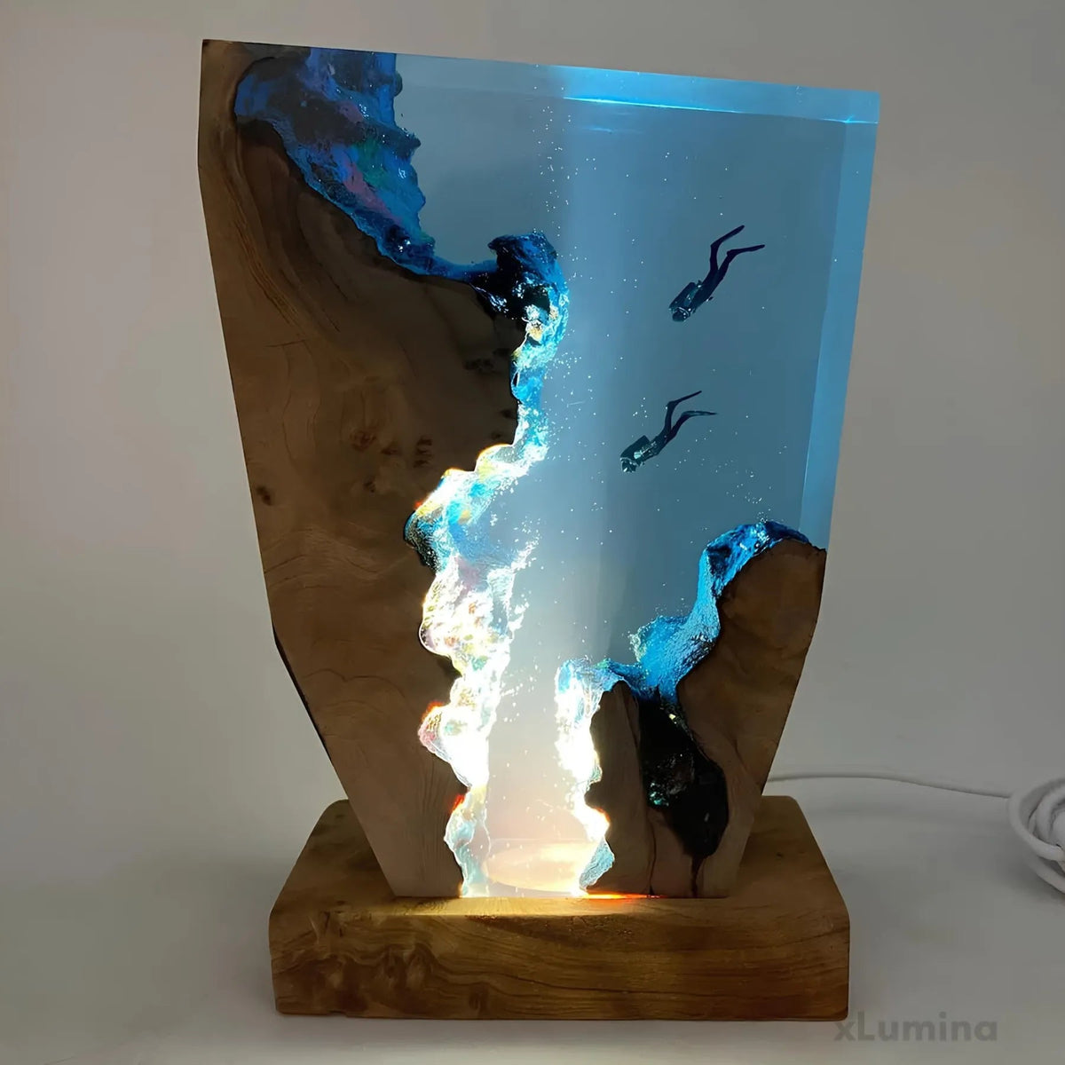 Lampa Stołowa Oceaniczna – Uspokajająca Dekoracja Świetlna 