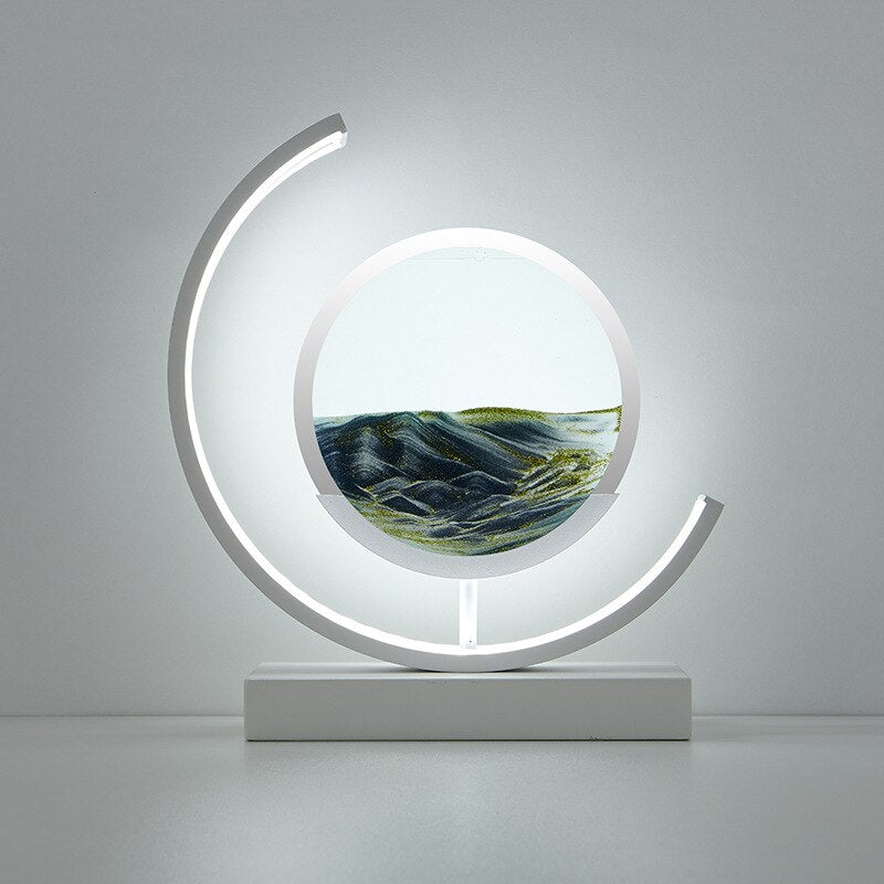 Bewegte Sandlampe – Visuelle Entspannung und beruhigende Atmosphäre 