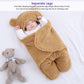 Cobertura de swaddle suave e quente para recém-nascido com capuz 
