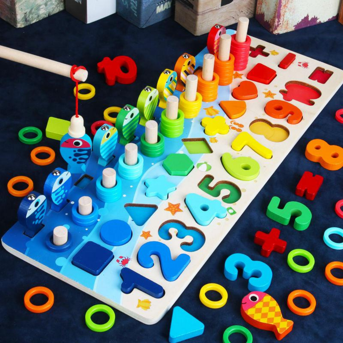 Planche D’Éveil Multicolore – Couleurs, Tri Et Coordination