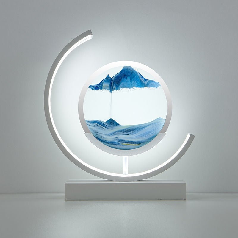 Bewegte Sandlampe – Visuelle Entspannung und beruhigende Atmosphäre 