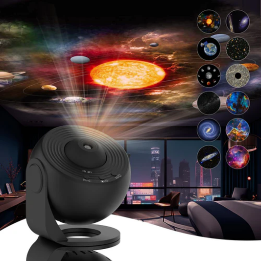 Rotujúca projektorová lampa – 360° snového hviezdneho neba doma 