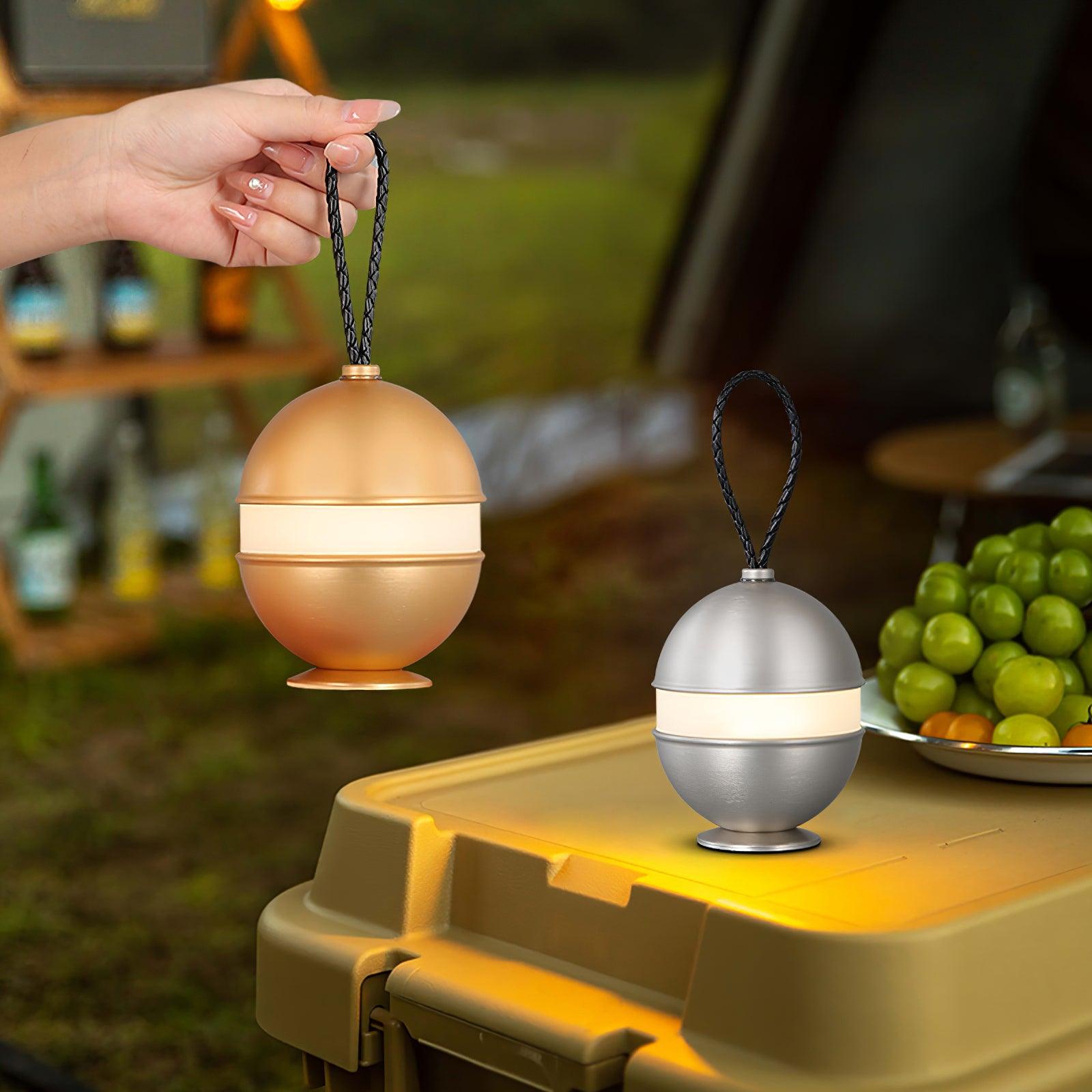 Lampada a sfera ricaricabile - Design chic e luce rilassante