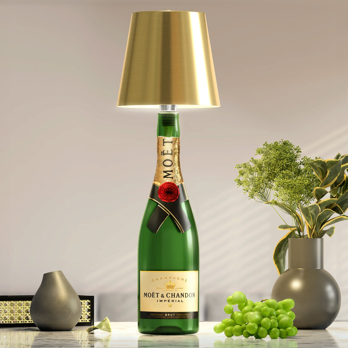 Wiederaufladbare LED-Lampe – Verwandeln Sie Ihre Flaschen in Leuchten 
