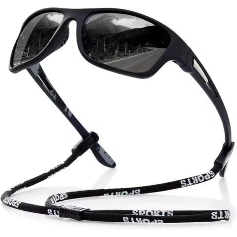 Lunettes De Sport Polarisées – Cordon Ajustable et Protection UV