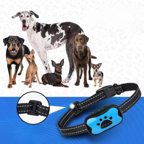 Anti-skällhalsband för hund — Mjuk och effektiv träning 