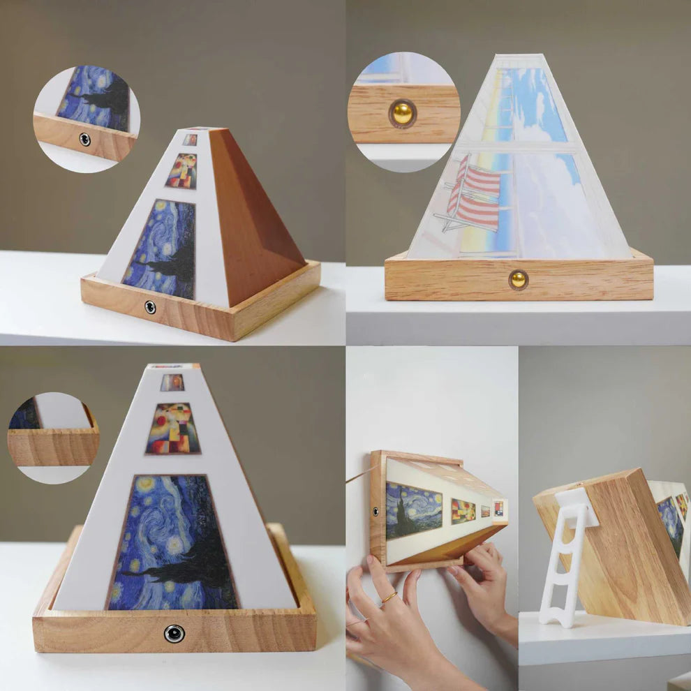 Nástenná dekoratívna lampa – 3D vizuálna ilúzia 
