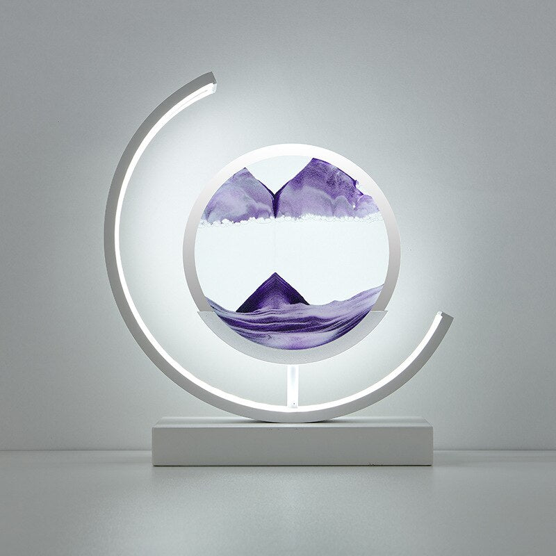 Bewegte Sandlampe – Visuelle Entspannung und beruhigende Atmosphäre 