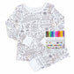 Pijama para colorir para crianças – Estimula a criatividade 