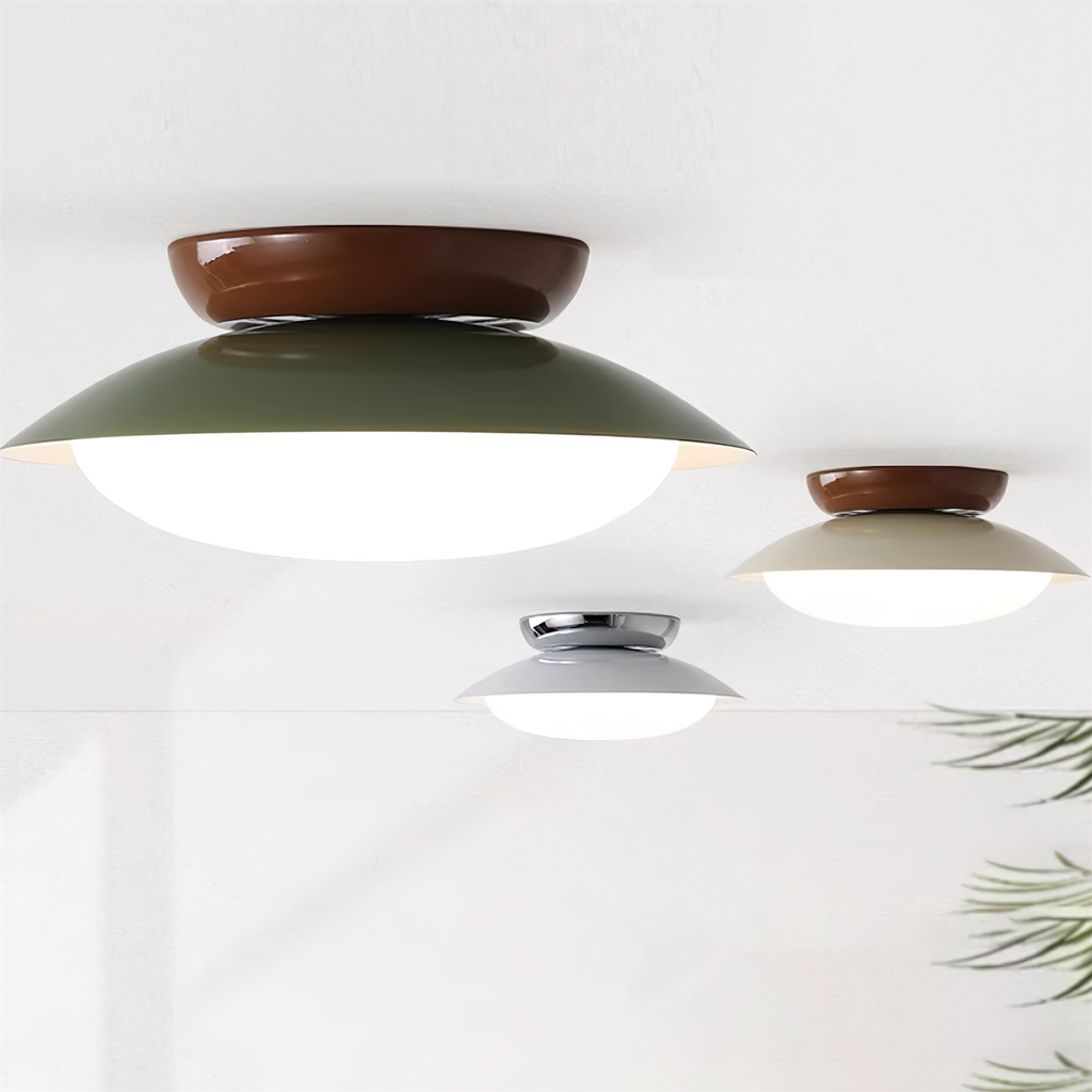 Rund LED-taklampe - naturlig glød og diskret eleganse