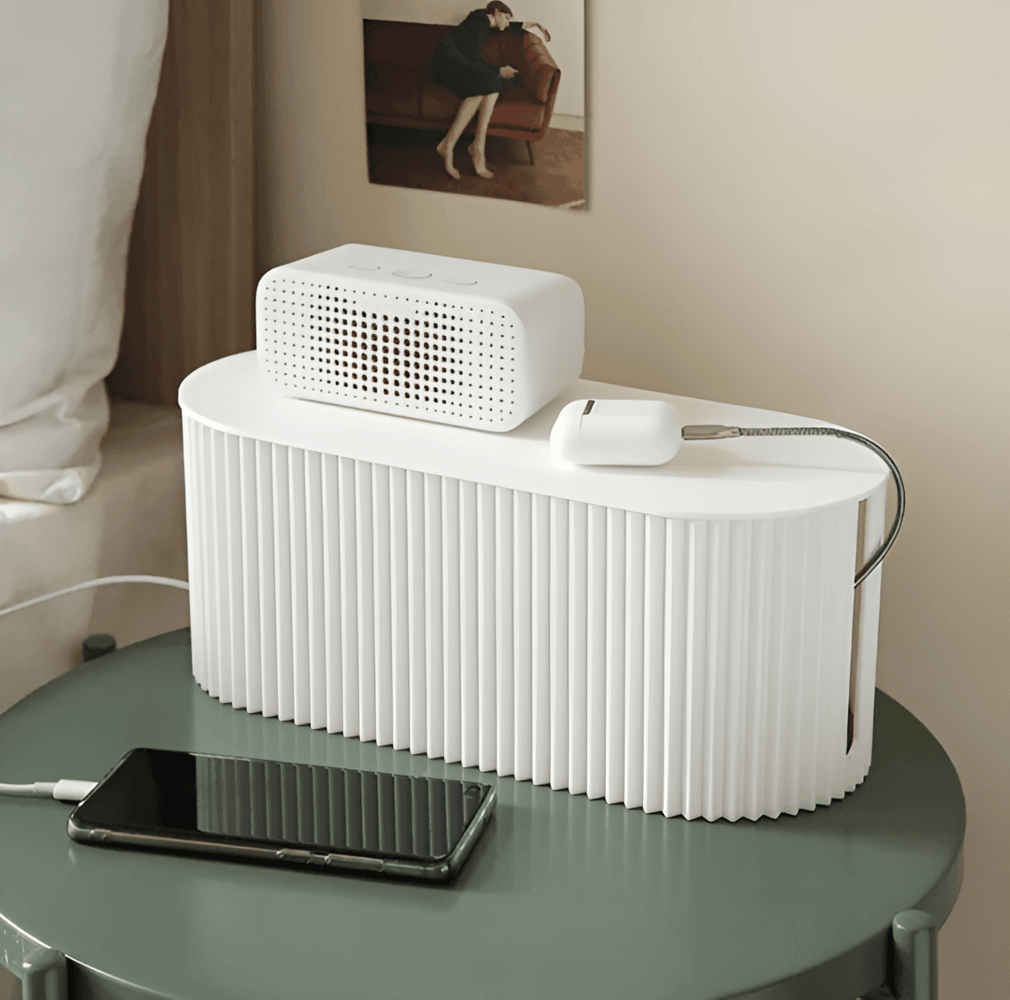 Boîte De Rangement Pour Câbles Minimaliste — Organisation Propre & Design Épuré