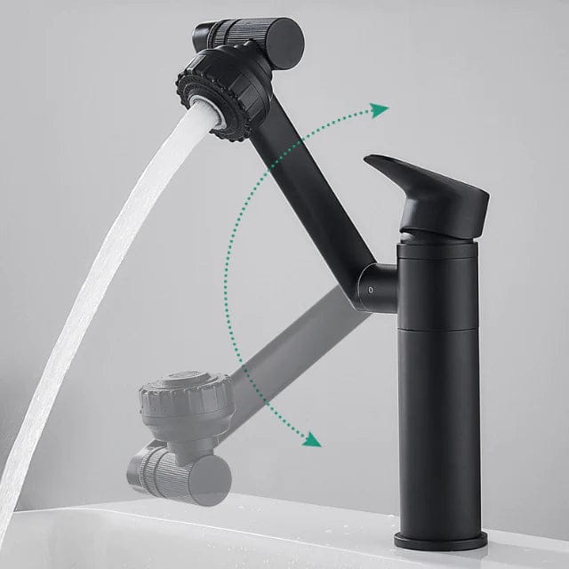 Flexibel 360° vridbar kran – Justerbart stråle och spray 