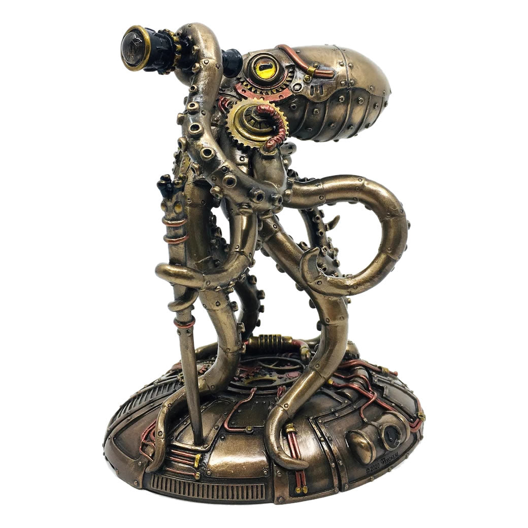 Dekorativ Blæksprutte Statue – Original Design Og Industriel Atmosfære 