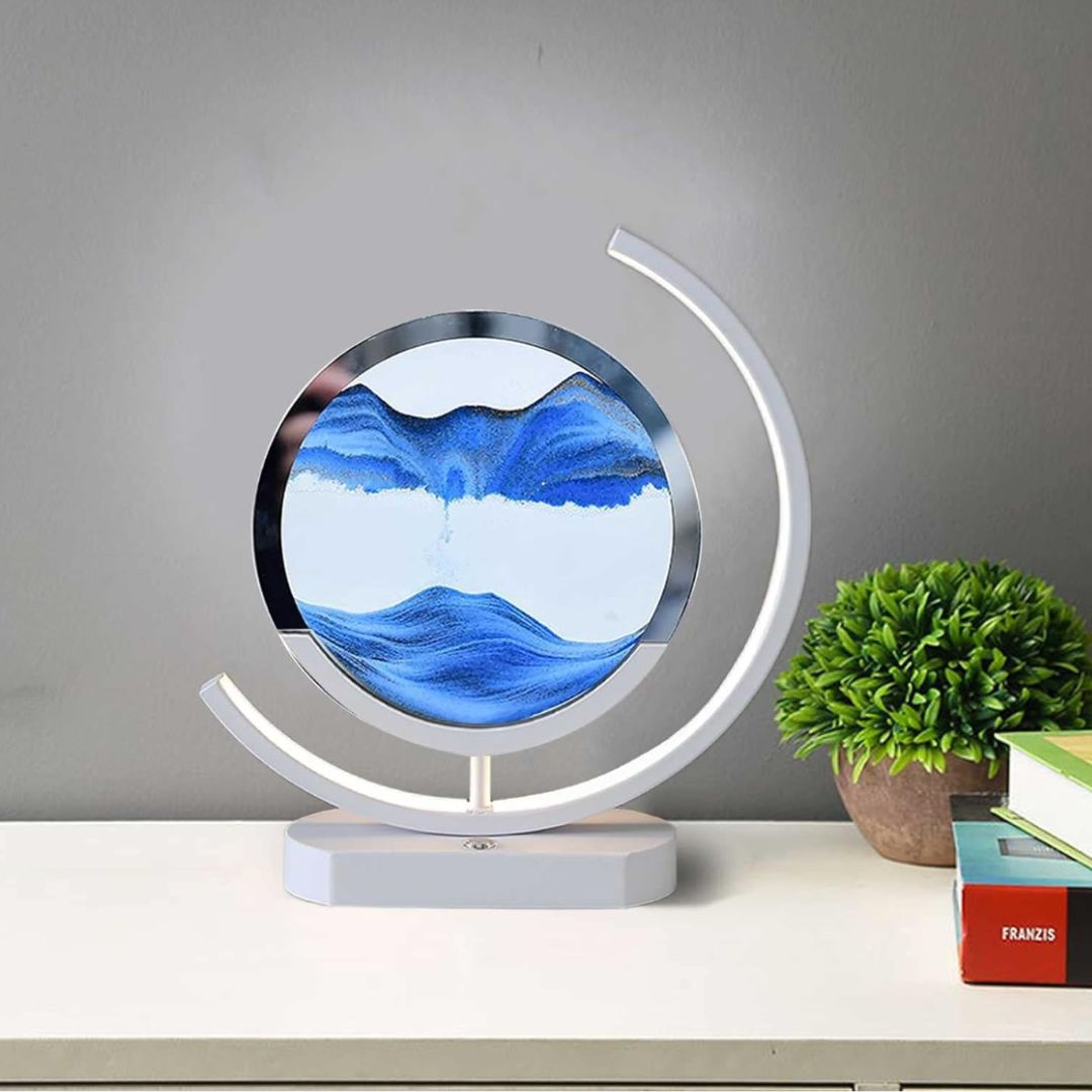 Bewegte Sandlampe – Visuelle Entspannung und beruhigende Atmosphäre 