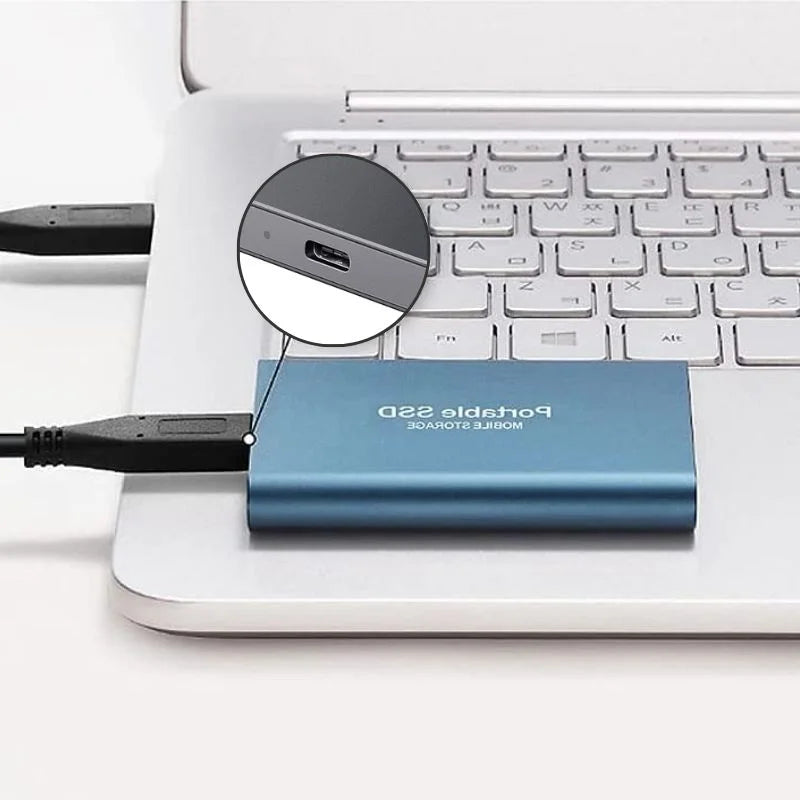 Externes Hochgeschwindigkeits-SSD-Laufwerk – Flüssige und kompakte Transfers 