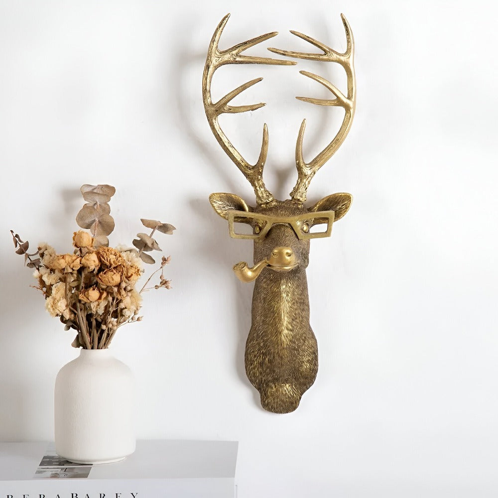 Dekorativer Wandhaken in Gold - Diskrete Eleganz & Hochglanzfinish