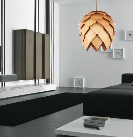 Lampada sospesa scultorea – Design ispirato alla natura 