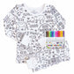 Pijama para colorir para crianças – Estimula a criatividade 