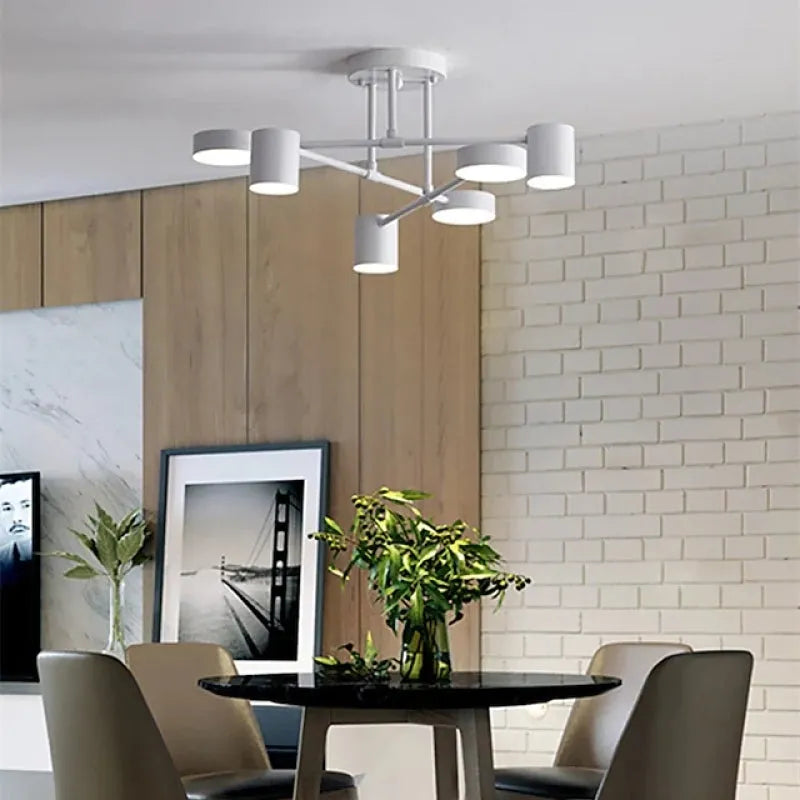 Nowoczesny sufitowy z 6 ruchomymi diodami LED – wszechstronne oświetlenie i elegancki design 