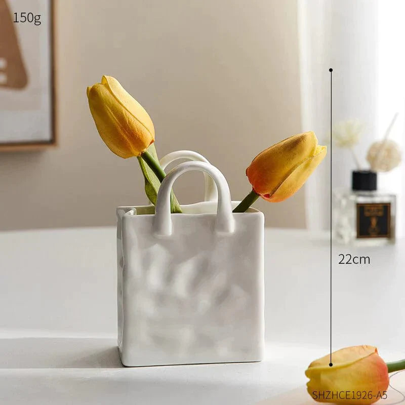 Original handbag -shaped vase